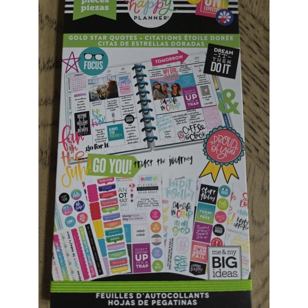 The Happy Planner Sticker Books LOT OF 3 New NWT Planner Stickers Happy Planner